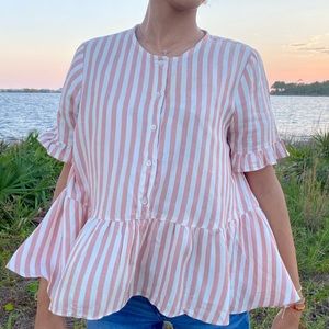 Madewell Top Short Sleeve  Size M